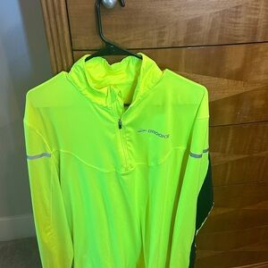 Brooks Vibrant Yellow Half-Zip Top